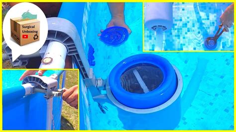 Pool Surface Skimmer Installation, Bestway Flowclear - YouTube