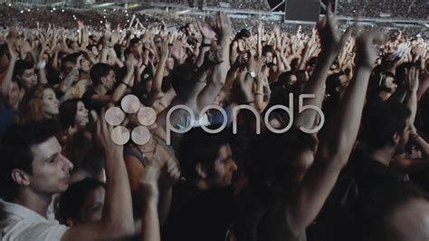 Huge Crowd Of People At Concert Cheering Applauding 4 Stock Footage,#People#Concert#Huge#Crowd ...