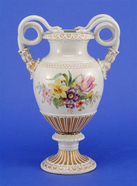 Meissen Porcelain Manufactory (Germany) — Snake Handles Vase. H:48cm ...