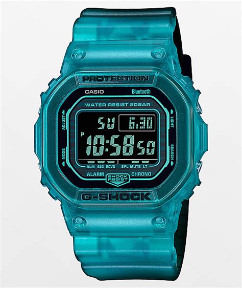 G-Shock DWB5600G-2 Transparent Blue Bluetooth Digital Watch