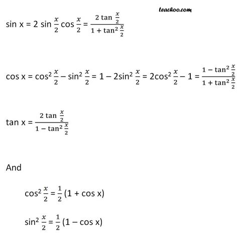 Trigonometry Formulas and Identities - Full list - Teachoo