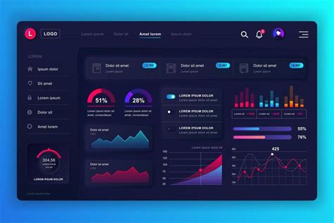 Download Admin panel neumorphic dashboard UI kit for free | Painel ui ...