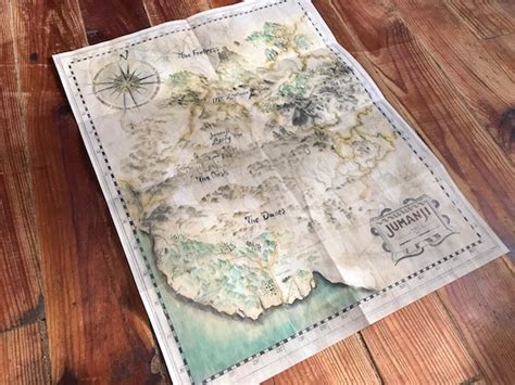 Carte Jumanji : Next Level MAP Replica JUMANJI - Etsy Israel