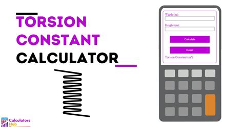 Torsion Constant Calculator Online