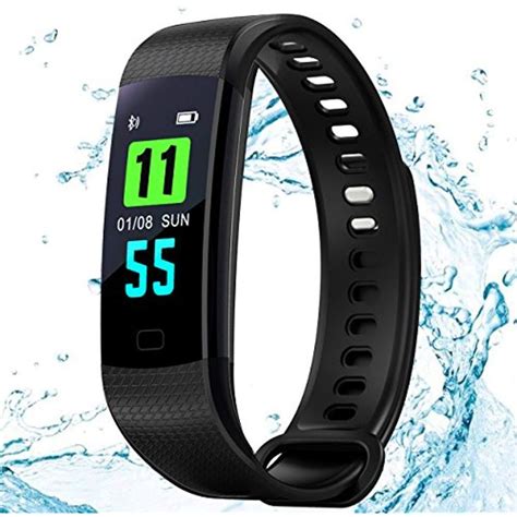 Fitness Tracker Bands Color Display IP 67 Waterproof,Smart Wristband Bracelet with Sleep,Heart ...