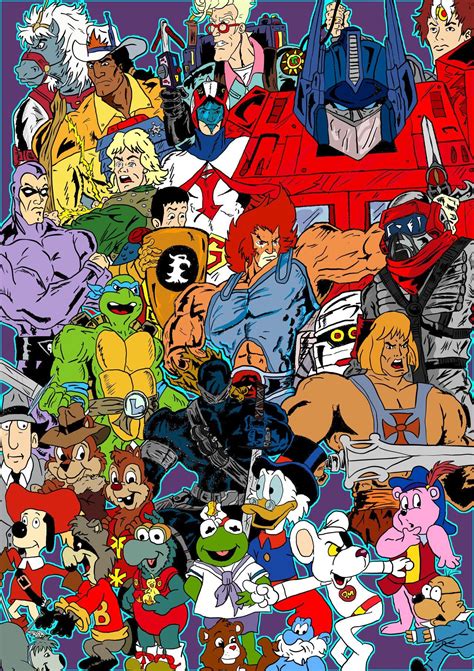 80s cartoons drawings Childhood Cartoon Heroes by Banner24-7 | 80s cartoons, 80s cartoon ...