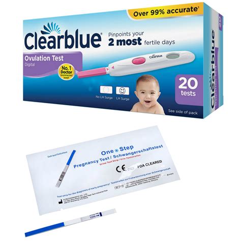 20 Clearblue Digital Ovulation Test Sticks 2 Pregnancy Strips ONE STEP | eBay