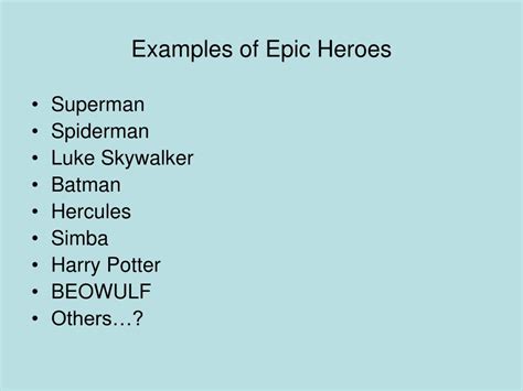 PPT - Characteristics of an Epic Hero PowerPoint Presentation, free ...