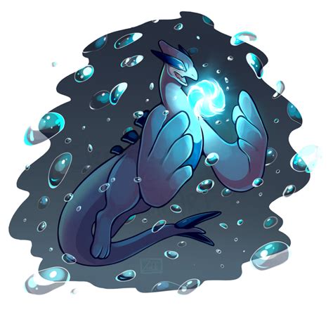 Pokemon Commission - Lugia by oddsocket on DeviantArt