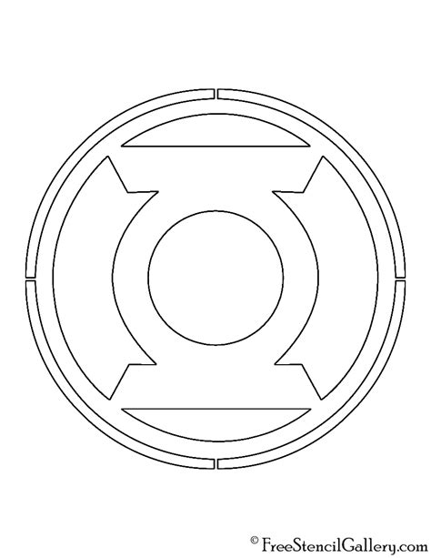 Green Lantern Corps Symbol Stencil | Free Stencil Gallery