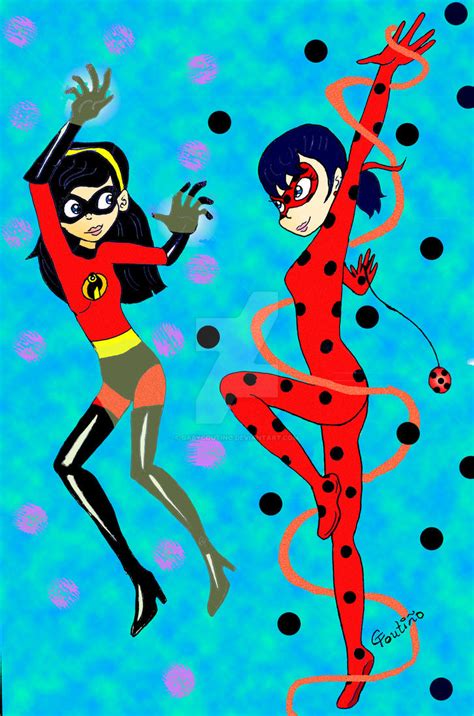 Ladybug and Violet Parr by GabyCoutino on DeviantArt