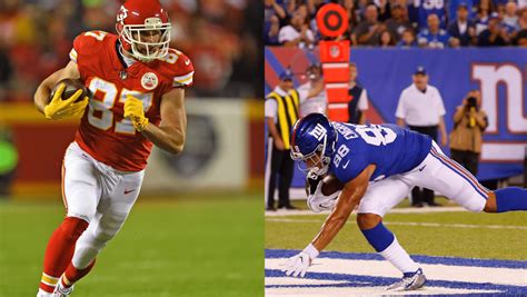 New York Giants vs. Kansas City Chiefs features two of the NFL's best TEs