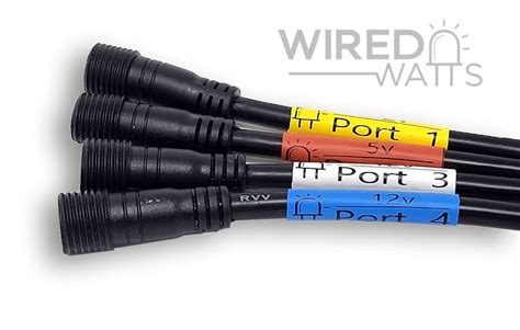 Pigtail Heat Shrink Tube Label White 5v Port 17-32 - Wired Watts.com