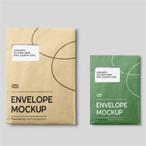 Free Corporate Envelope Mockup PSD