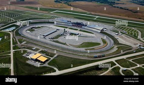 aerial photograph Iowa Speedway, Newton, Iowa Stock Photo - Alamy