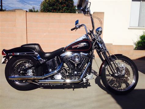 HARLEY DAVIDSON SPRINGER SOFTAIL FXSTS CHOPPER CUSTOM MOTORCYCLE APES S&S