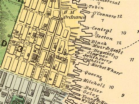 Old Map of Halifax Nova Scotia Canada 1878 - VINTAGE MAPS AND PRINTS