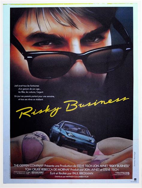 Collector Studio - Fine Automotive Memorabilia - 1983 'Risky Business' movie poster - French