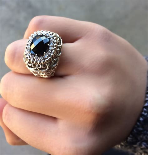 Black Onyx Ring by Alwand Vahan - Rings