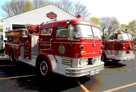 Antique Mack Fire Trucks at the East Greenwich Veteran Fireman's Association Apparatus Museum ...