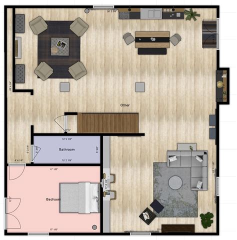 Client Design - An Open Concept Basement in 3D - Rambling Renovators