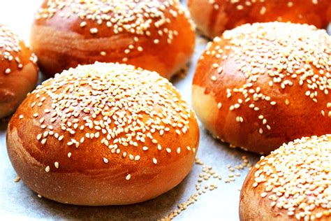 Sesame Seed Brioche Burger Buns | Supper in the Suburbs