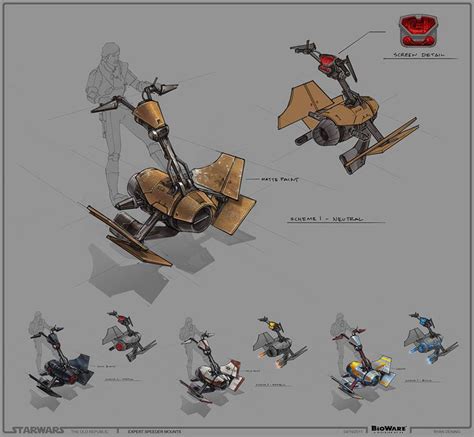 SWTOR Concept Art - Speeder // by Ryan Dening | Star wars the old, Star ...