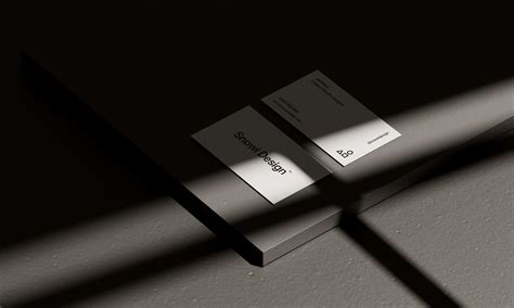 Shadow Business Card Mockup Pack on Behance