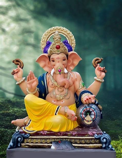 Pin by Ram Bhilwar on ram | Ganesh ji images, Happy ganesh chaturthi images, Ganesha pictures