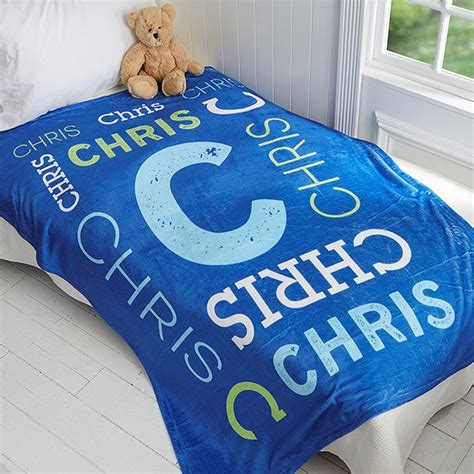 Kids Fleece Blankets Personalized 60x80 - Name