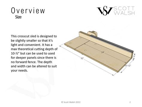 Small and Mighty Crosscut Sled Complete Build Plans - Etsy