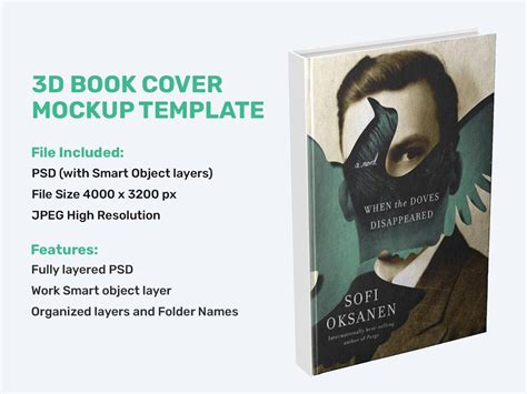 3d Book Cover Mockup Template Graphic by Design_love · Creative Fabrica