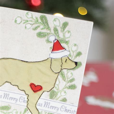 Pack Of Golden Retriever Christmas Cards By Ren and Thread | notonthehighstreet.com