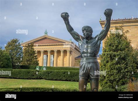 The Rocky Statue, Philadelphia Art Museum, Philadelphia PA USA Stock Photo - Alamy