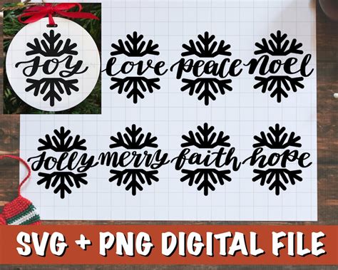 Snowflake SVG, Christmas Ornament SVG, Christmas Bundle SVG, Christmas Ornament Png Files, Svg ...