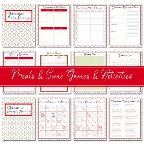 Christmas Planner Printable, Editable Holiday Planner, Xmas Planner ...