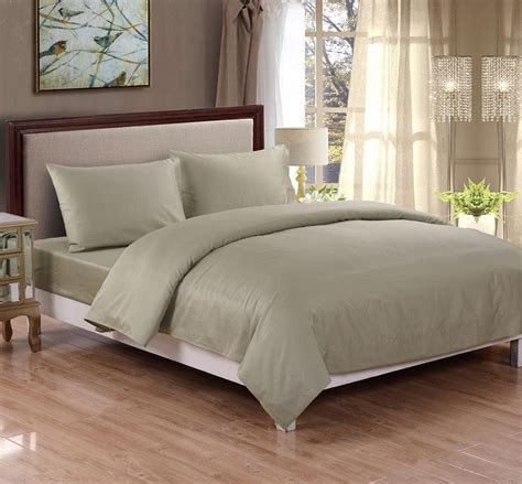 JuneLily 100% Cotton Sateen Bed Sheet Set (King Size, Sage) - Walmart.com