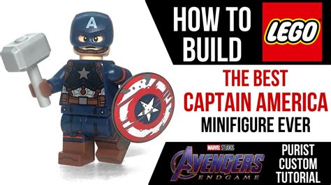 How to Build the ULTIMATE LEGO CAPTAIN AMERICA Minifigure Endgame ...