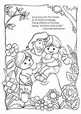 Printable Jesus Loves Me sketch template