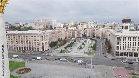 Kyiv city center, Ukraine - Independence Square Stock Video | Adobe Stock