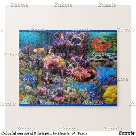 Colorful sea coral & fish puzzle | Zazzle | Sea coral, Animal skulls ...