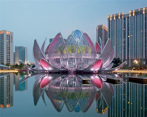 the lotus building by studio505 blooms in wujin, china