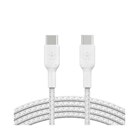 Belkin Braided USB-C to USB-C Cable (1m)-White