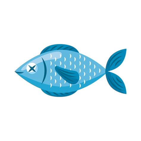 Premium Vector | Raw fish cartoon