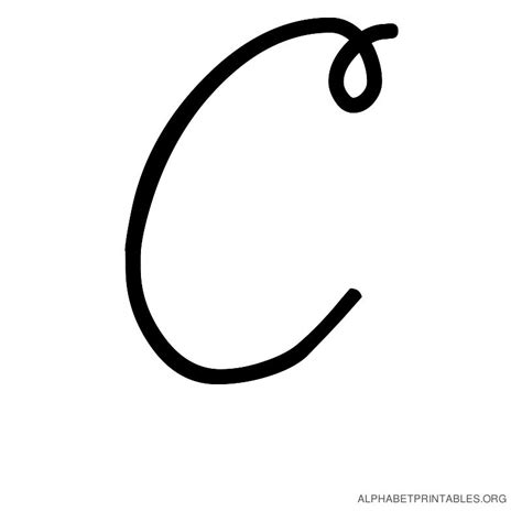 Cursive C Capital | Download Printable Cursive Alphabet Free!