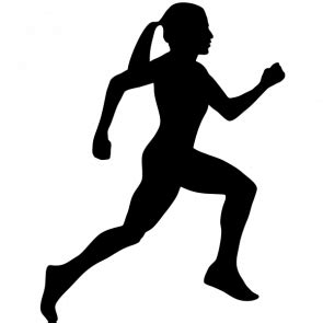 Female Runner Silhouette Clip Art at GetDrawings | Free download