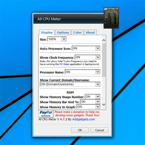 All CPU Meter Windows 10 Gadget - Win10Gadgets