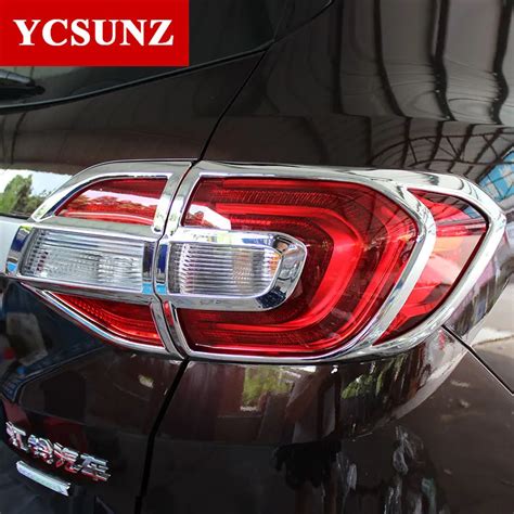 2016 2017 For Ford Everest Accessories ABS Chrome Tail Lights Cover ...