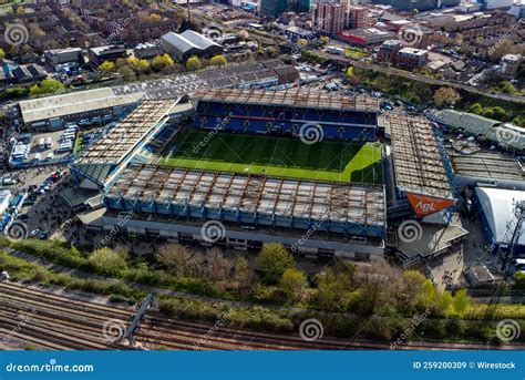 Aerial View of the Den Football Stadium in New Cross, South-east London ...