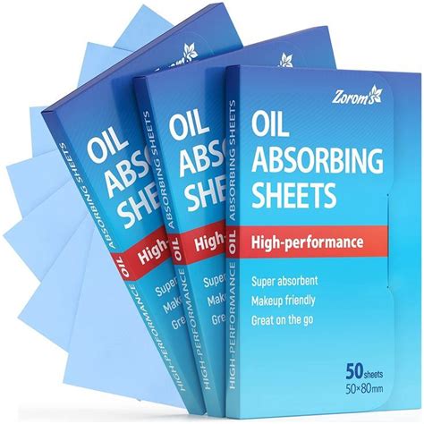 High-Performance Oil Blotting Sheets for Face - 3 pack (150 sheets ...